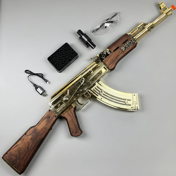 Golden/Silver AK47 Gel Blaster Toygun
